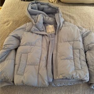 Abercrombie Kids Light Blue Puffer Jacket